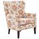 Colette Cream and Morroco Wood Accent Chair