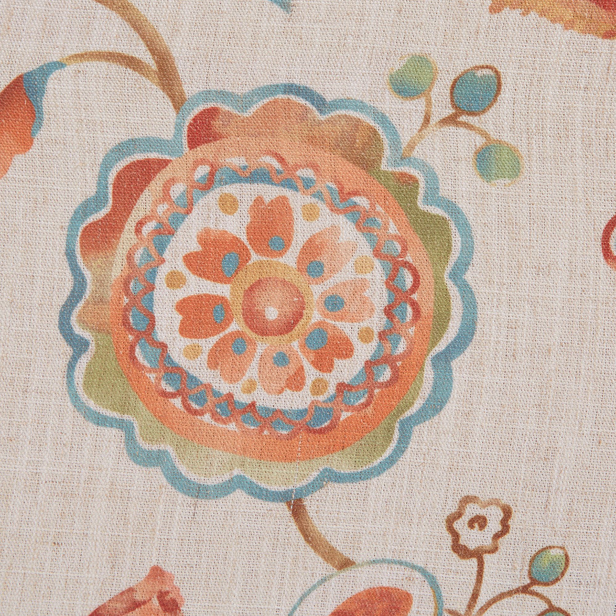 Colette Cream and Morroco Wood Accent Chair