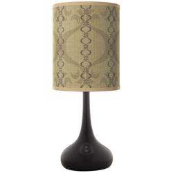 Colette Giclee Black Droplet Table Lamp