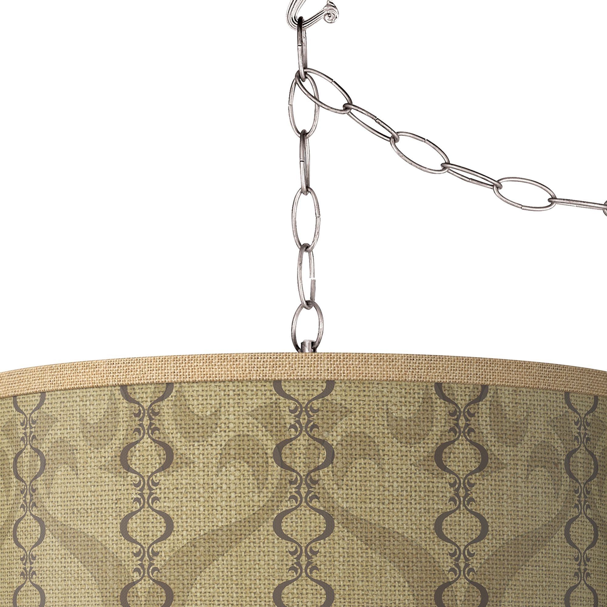 Image 2 Colette Giclee Glow 13 1/2" Wide Plug-In Swag Pendant Chandelier more views