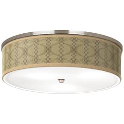 Colette Giclee Nickel 20 1/4&quot; Wide Ceiling Light