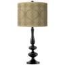 Colette Giclee Paley Black Table Lamp