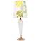 Colette Milk Glass Table Lamp with Anna Green Shade