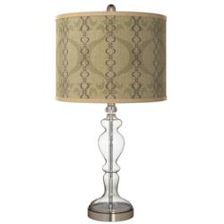 Colette Shade Giclee Apothecary Clear Glass Table Lamp