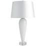 1_Colette White Glass Teardrop Table Lamp