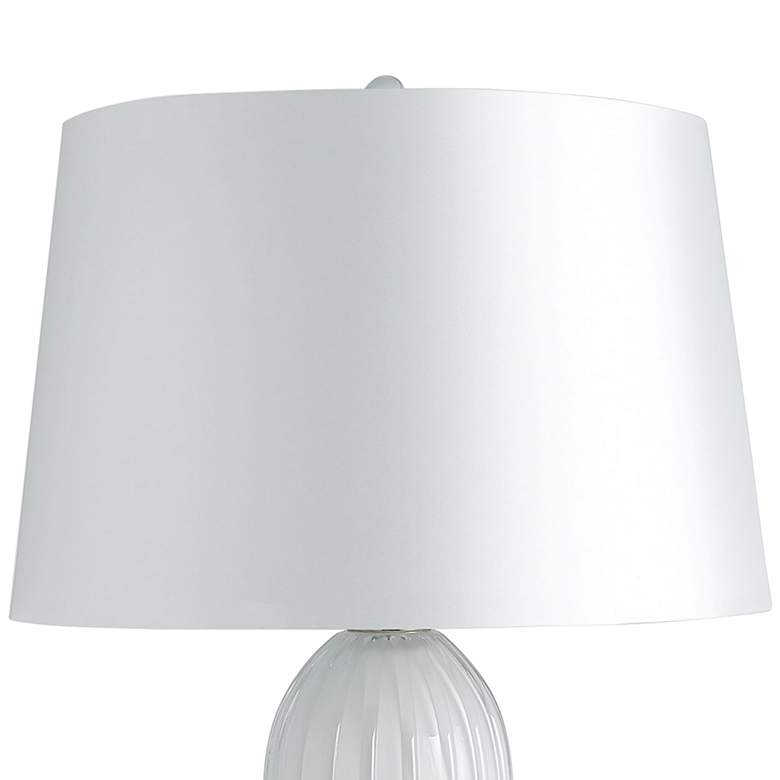 Image 2 Colette White Glass Teardrop Table Lamp more views