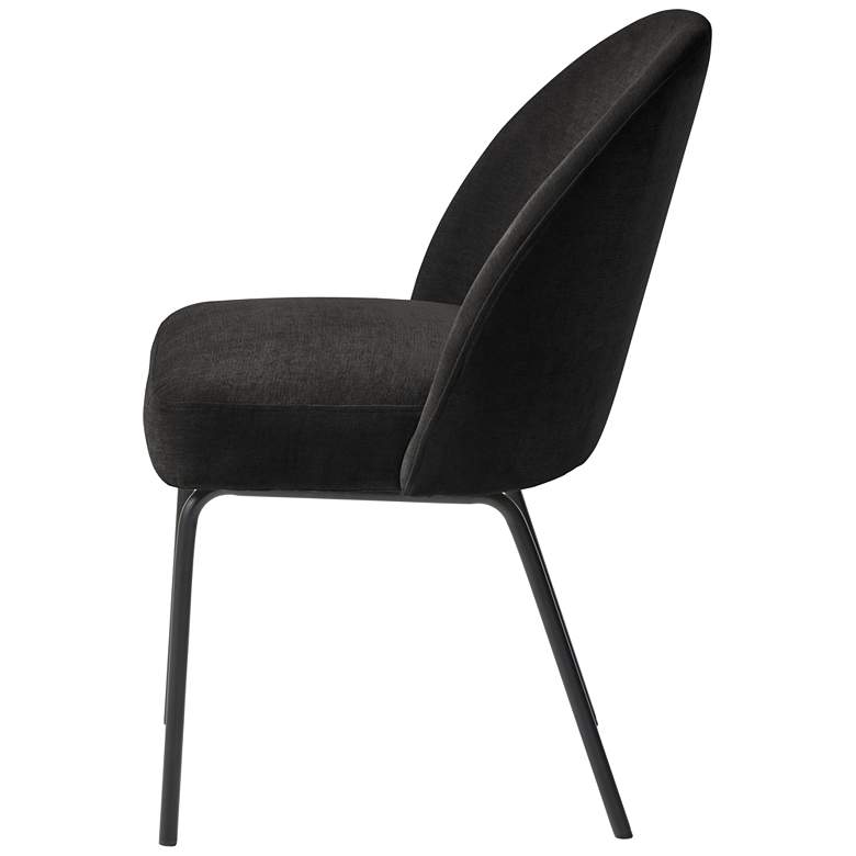 Image 4 Colford Charcoal Chenille Fabric Dining Chairs Set of 2 more views