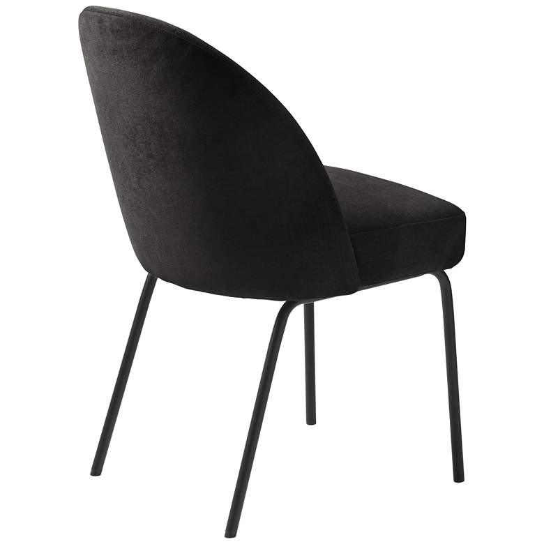 Image 6 Colford Charcoal Chenille Fabric Dining Chairs Set of 2 more views