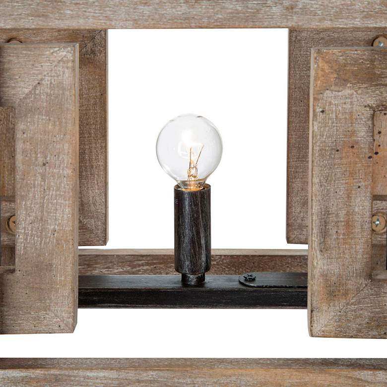 Image 4 Colin 22" Wide Natural Wood 3-Light Island Chandelier more views