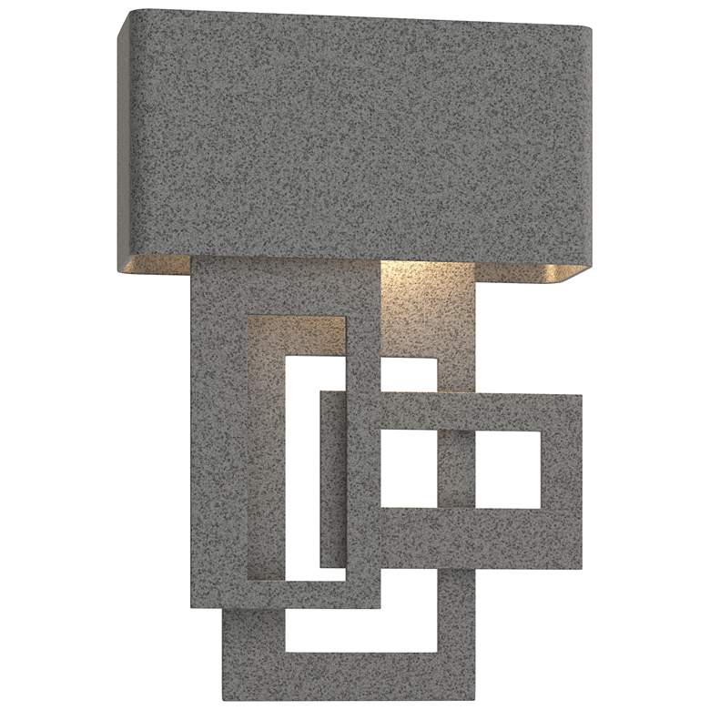 Image 1 Collage 13.8"H Dark Sky Left Coastal Natural Iron LED Outdoor Sconce