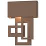 Collage 13.8"H Dark Sky Right Coastal Bronze LED Outdoor Sconce