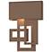 Collage 13.8"H Dark Sky Right Coastal Bronze LED Outdoor Sconce