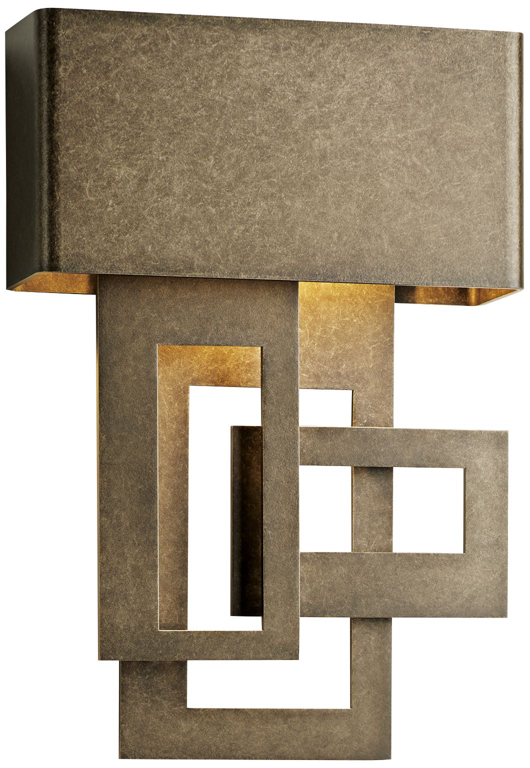 Collage 13.8"H Left Side Dark Sky Friendly Smoke LED Outdoor Sconce
