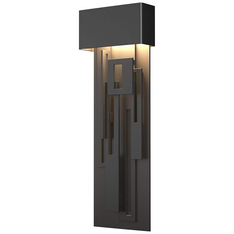 Image 1 Collage Large Dark Sky LED Outdoor Sconce - Black Finish