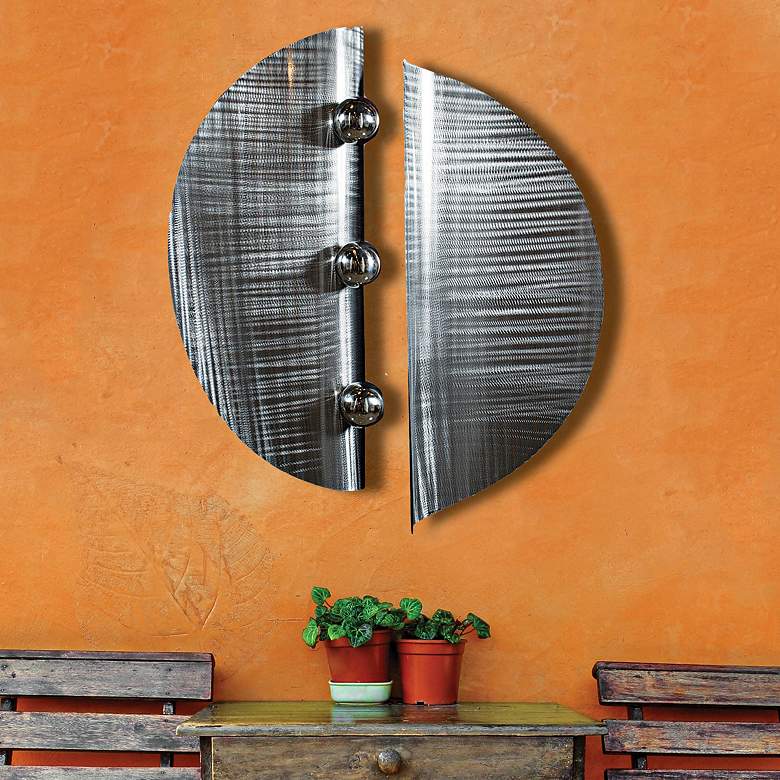 Image 1 Collateral 40" Wide 2-Piece Metal Wall Art Set