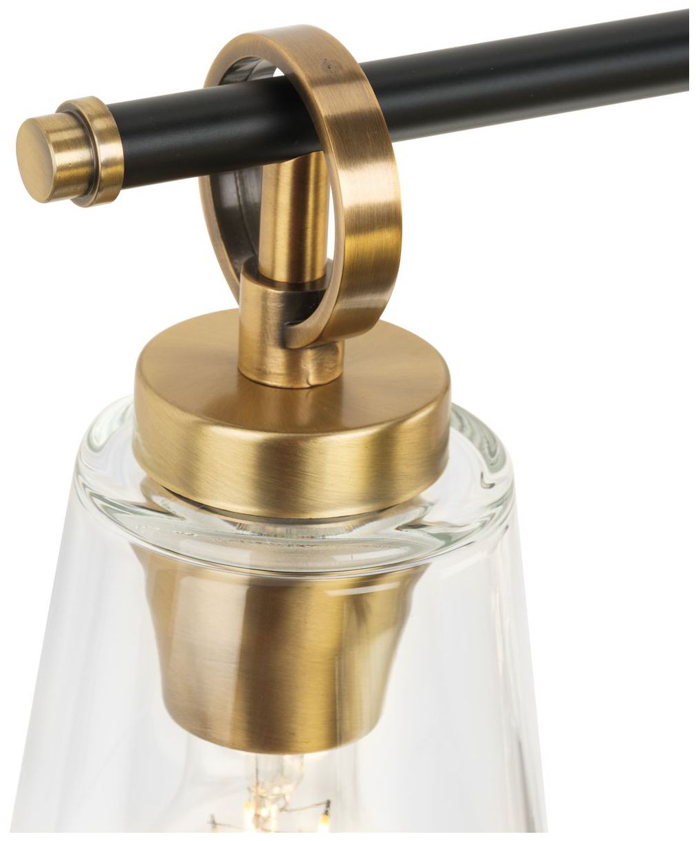 Collection Four-Light Matte Black Luxe Industrial Bath & Vanity Light
