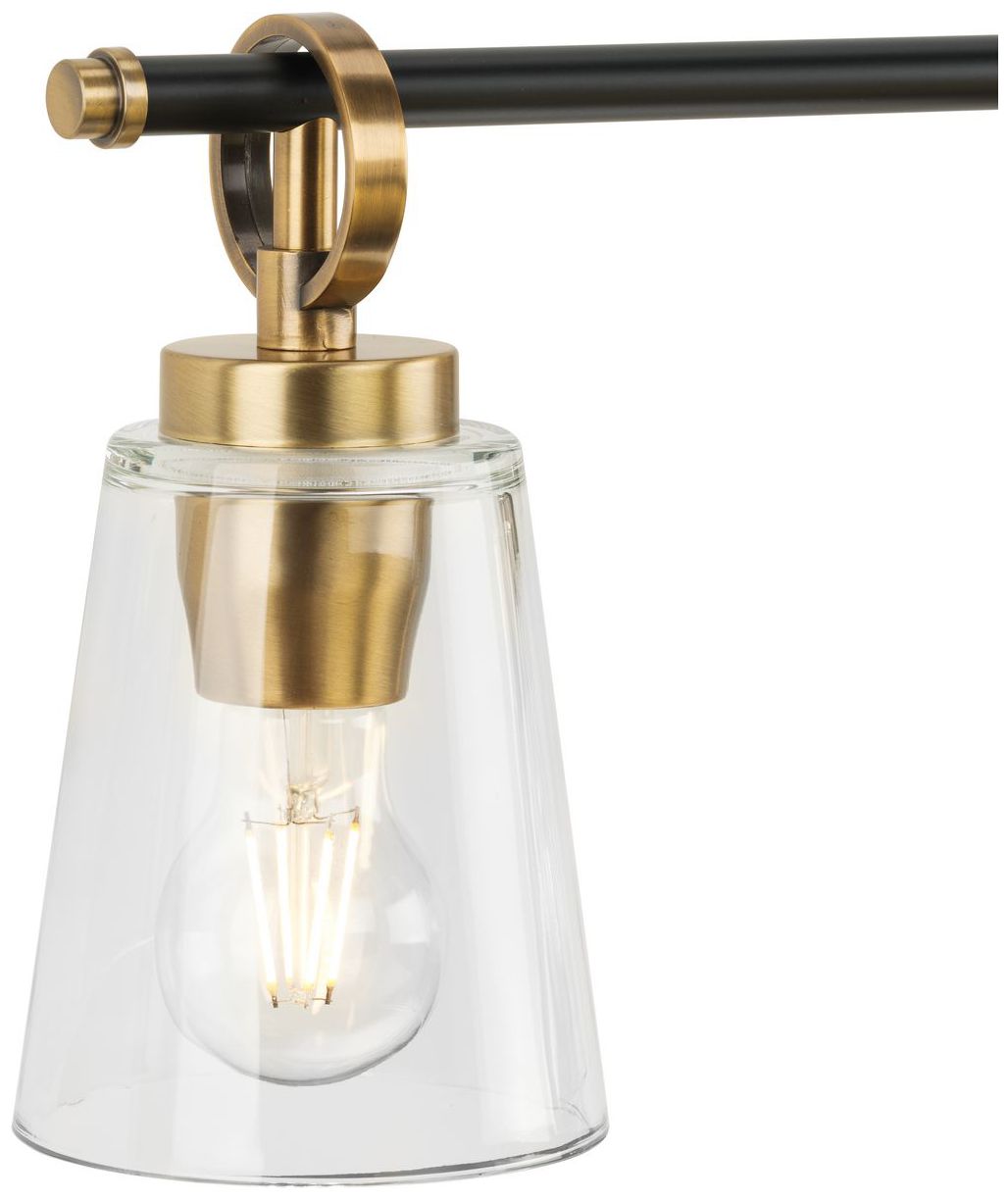 Collection Four-Light Matte Black Luxe Industrial Bath & Vanity Light