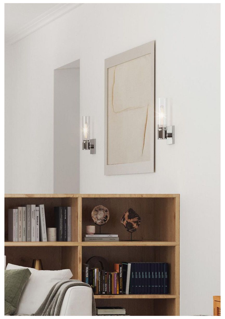 Image 2 Collection One-Light Clear Glass Modern Style Bath Vanity Wall Light more views