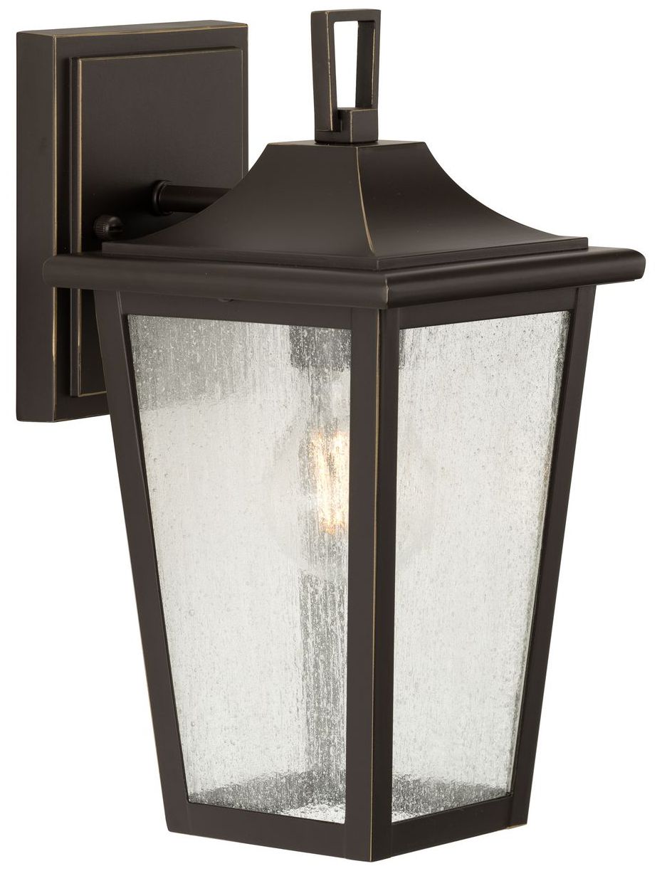 Image 3 Collection One-Light Clear Seeded Glass Outdoor Wall Lantern P560307 more views