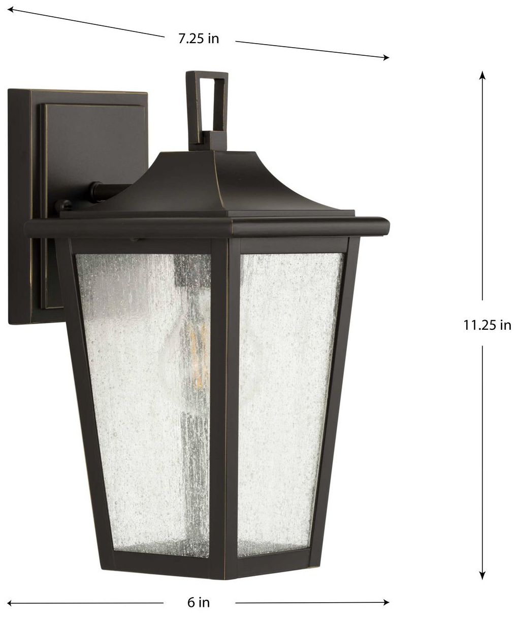 Image 4 Collection One-Light Clear Seeded Glass Outdoor Wall Lantern P560307 more views