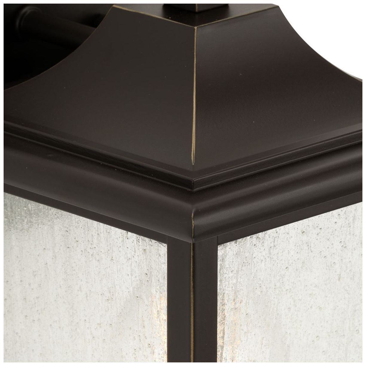 Image 7 Collection One-Light Clear Seeded Glass Outdoor Wall Lantern P560307 more views