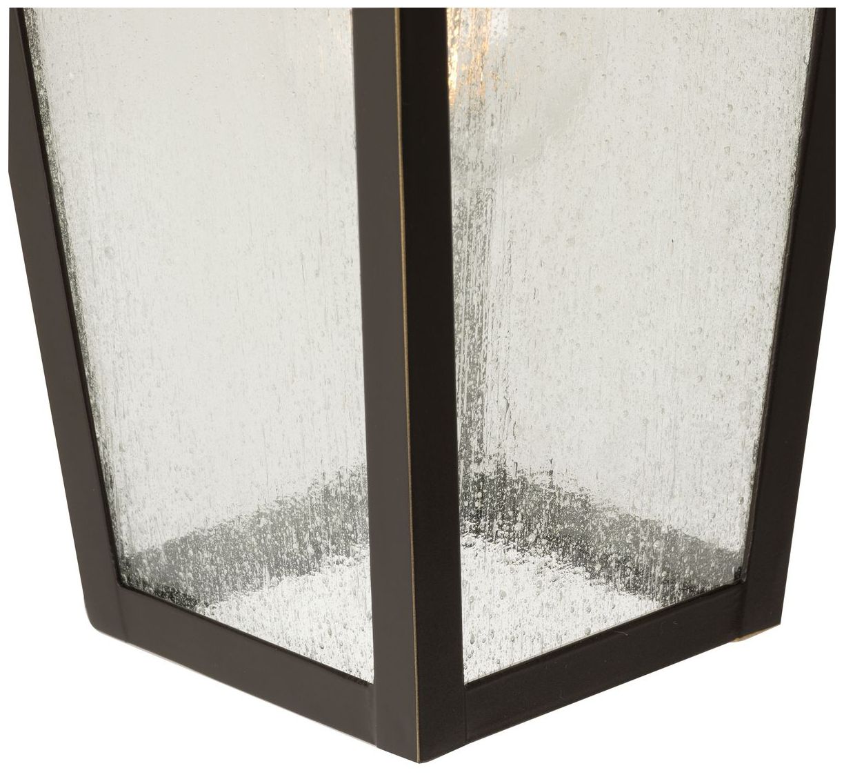 Collection One-Light Clear Seeded Glass Outdoor Wall Lantern P560307
