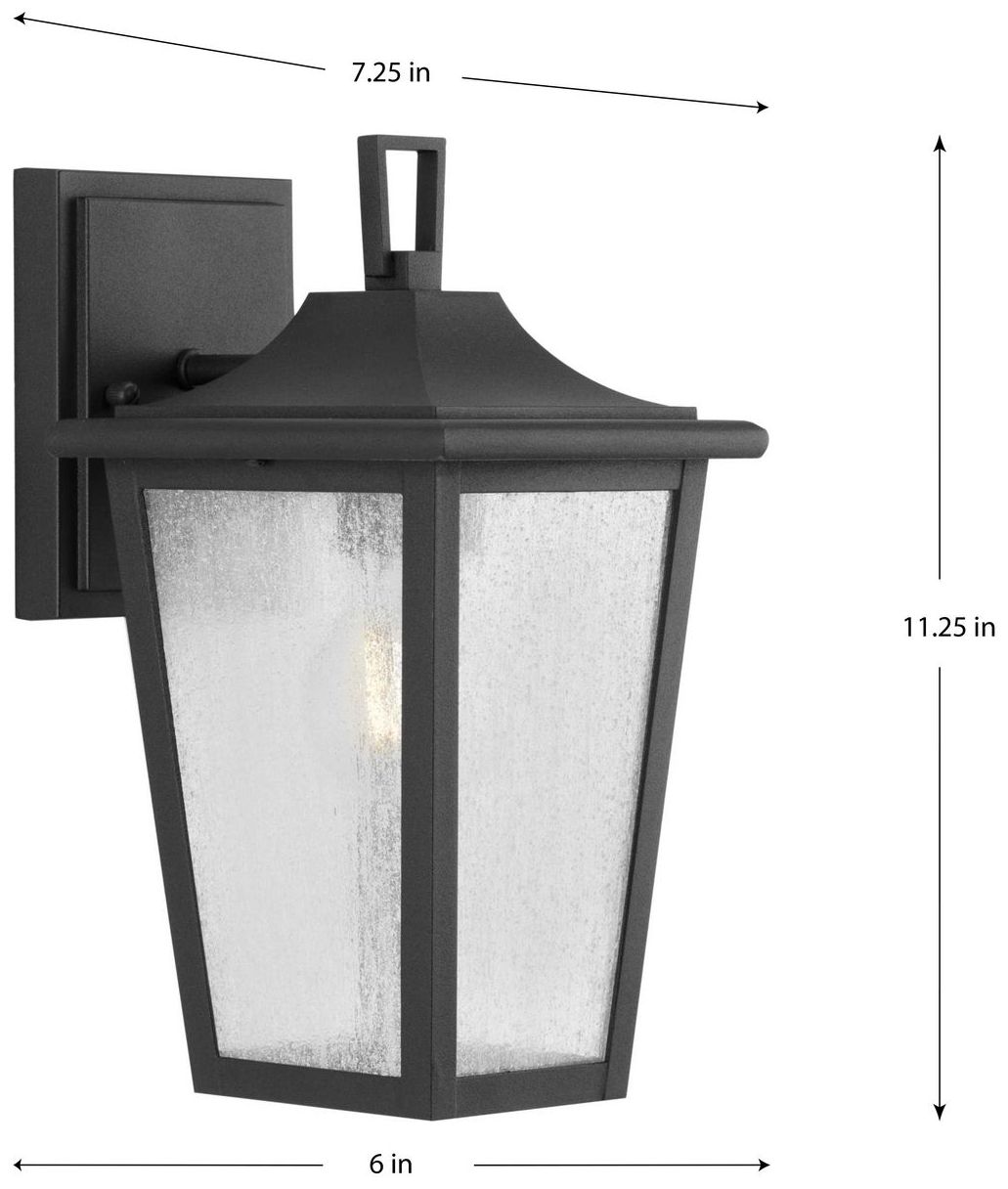 Image 4 Collection One-Light Clear Seeded Glass Outdoor Wall Lantern P560307 more views