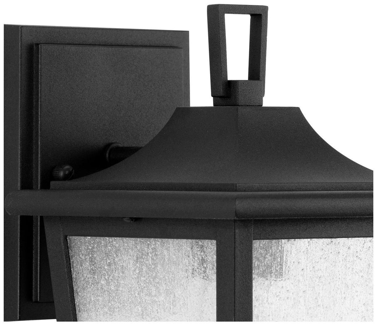Image 7 Collection One-Light Clear Seeded Glass Outdoor Wall Lantern P560307 more views