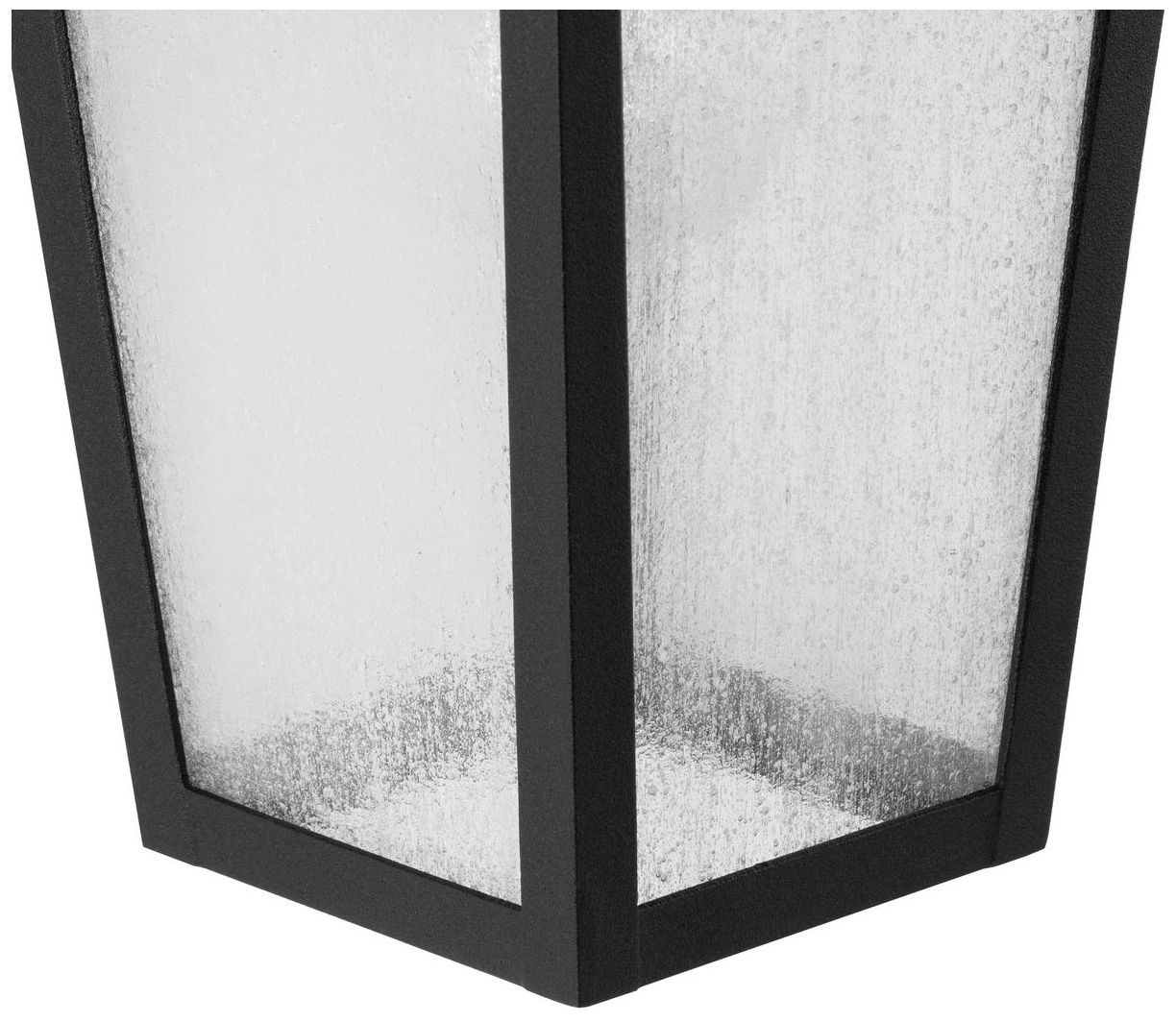 Collection One-Light Clear Seeded Glass Outdoor Wall Lantern P560307