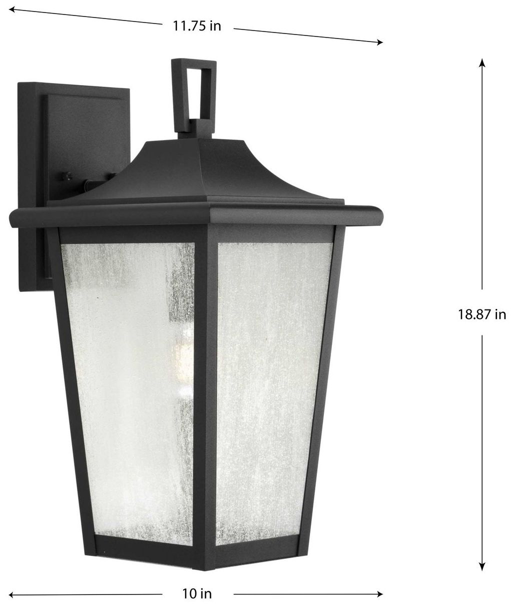 Image 4 Collection One-Light Clear Seeded Glass Outdoor Wall Lantern P560309 more views