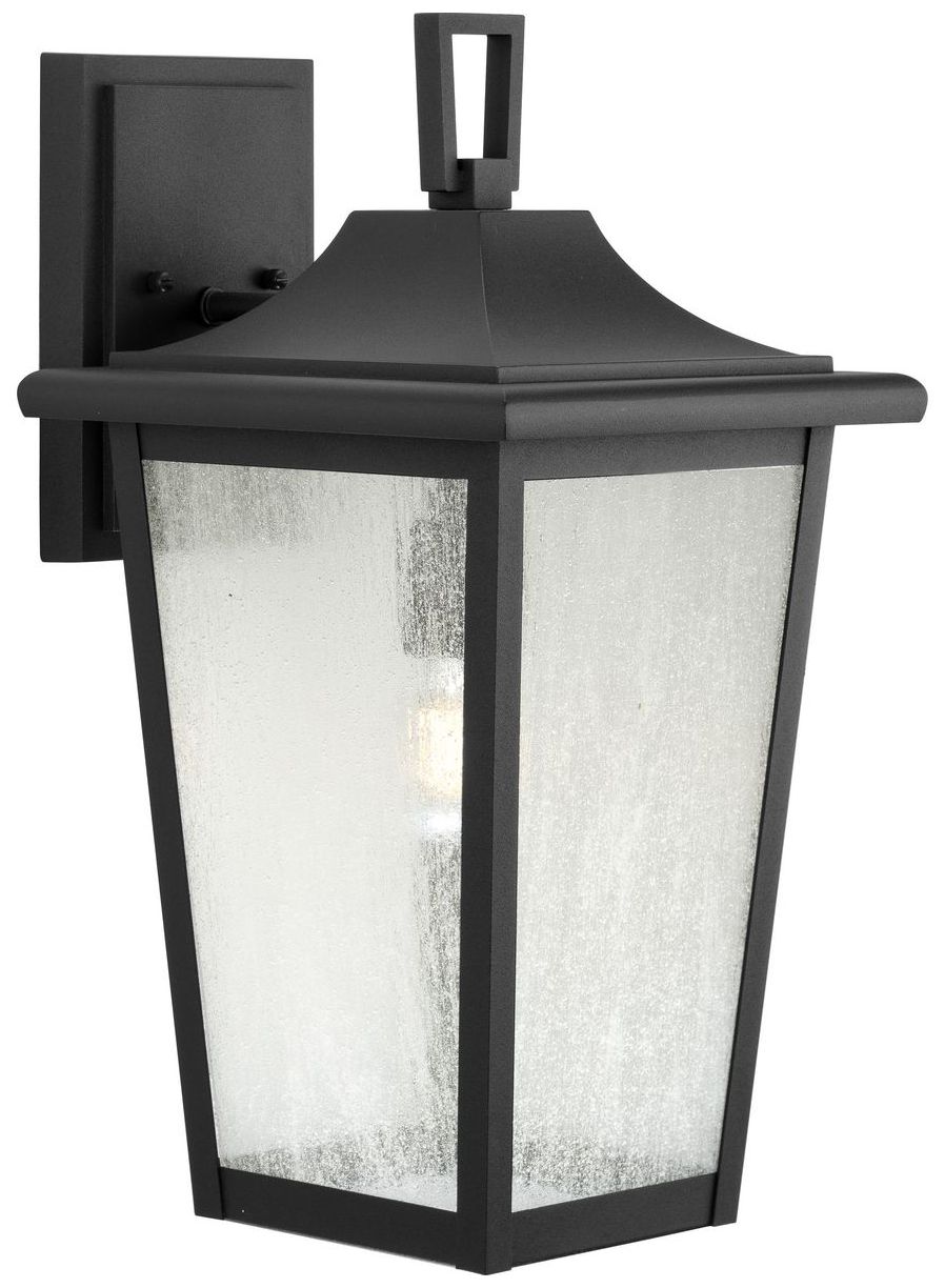 Image 5 Collection One-Light Clear Seeded Glass Outdoor Wall Lantern P560309 more views