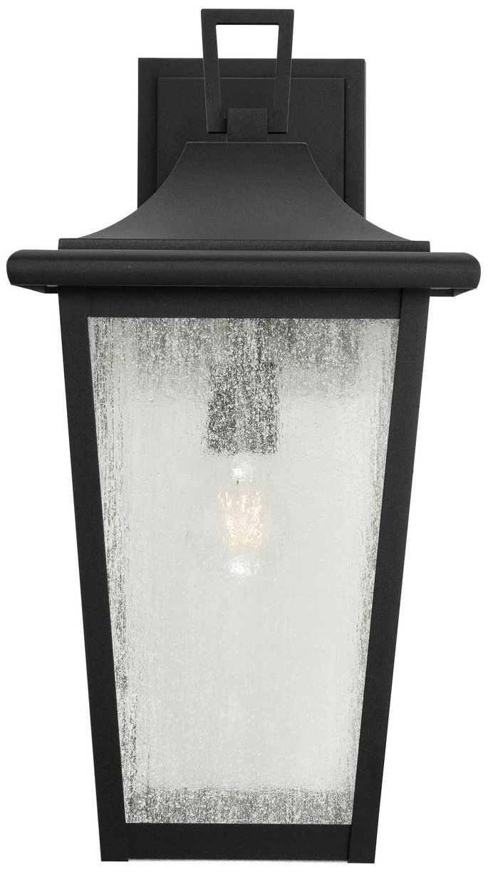 Image 6 Collection One-Light Clear Seeded Glass Outdoor Wall Lantern P560309 more views
