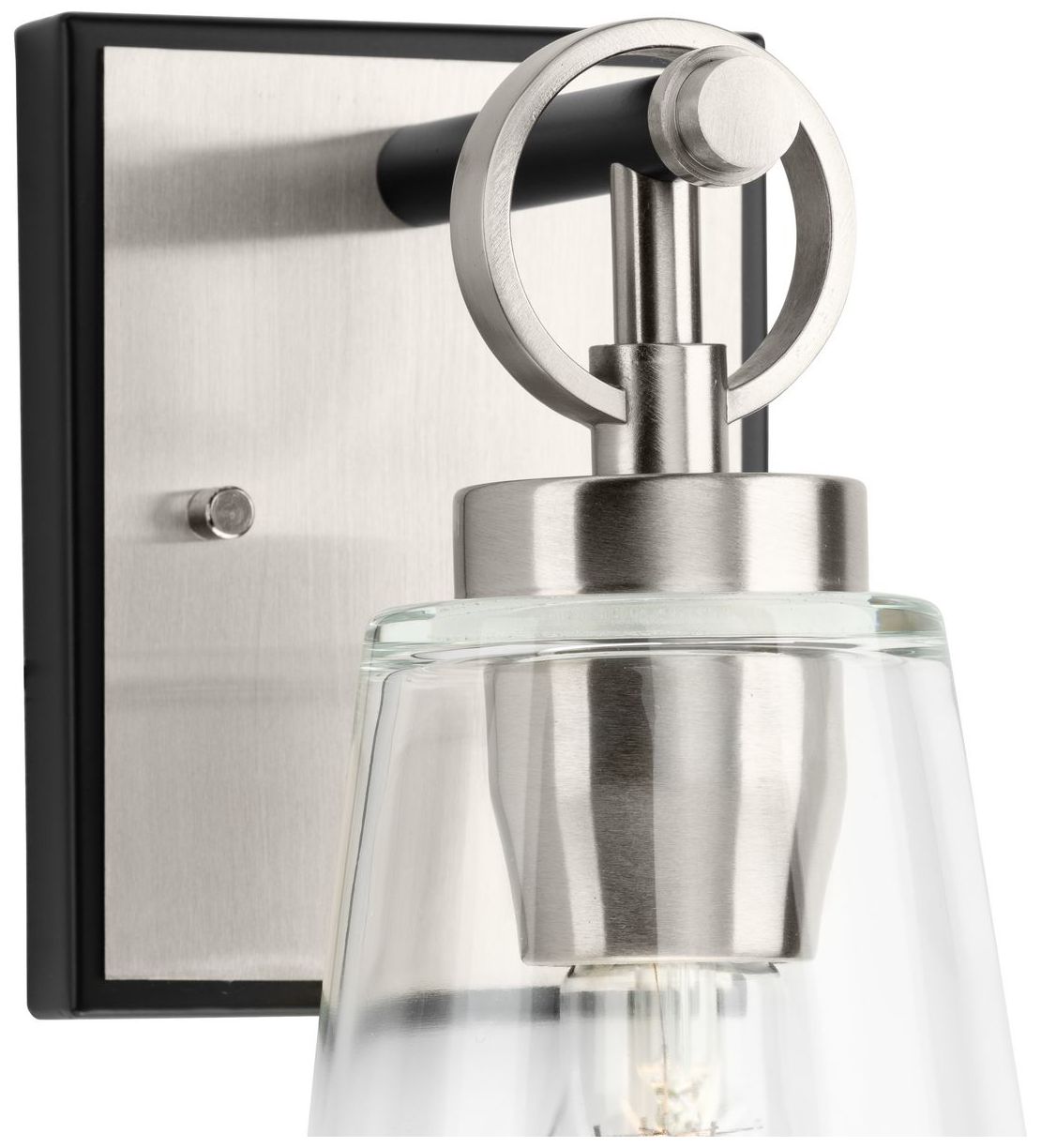 Collection One-Light Matte Black Luxe Industrial Bath & Vanity Light