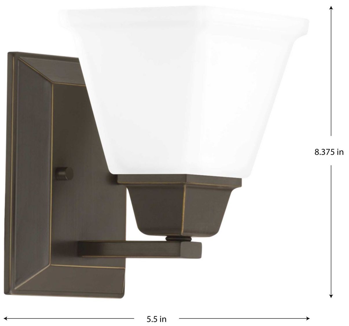 Image 4 Collection One-Light Modern Farmhouse Etched Glass Bath Vanity Light more views