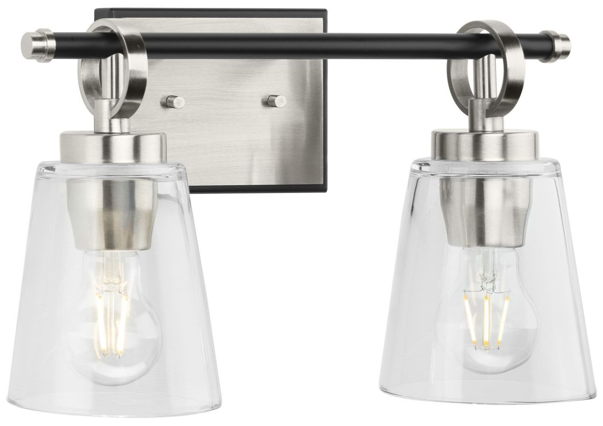 Thumbnail1 of Collection Two-Light Matte Black Luxe Industrial Bath & Vanity Light
