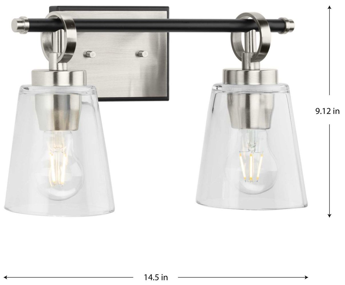 Thumbnail4 of Collection Two-Light Matte Black Luxe Industrial Bath & Vanity Light more views