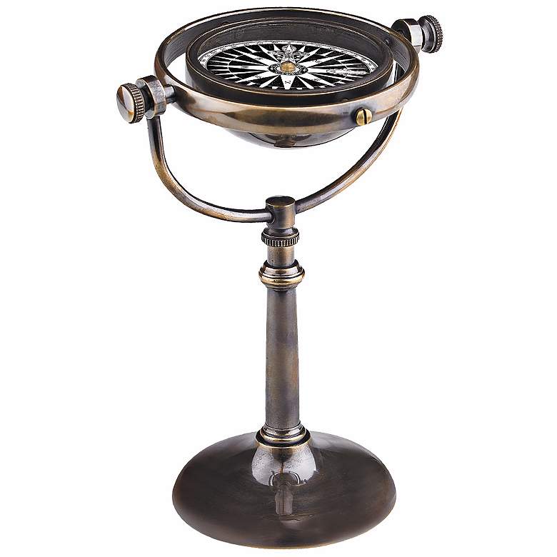 Image 1 Collectors Compass Antique Bronze Accent