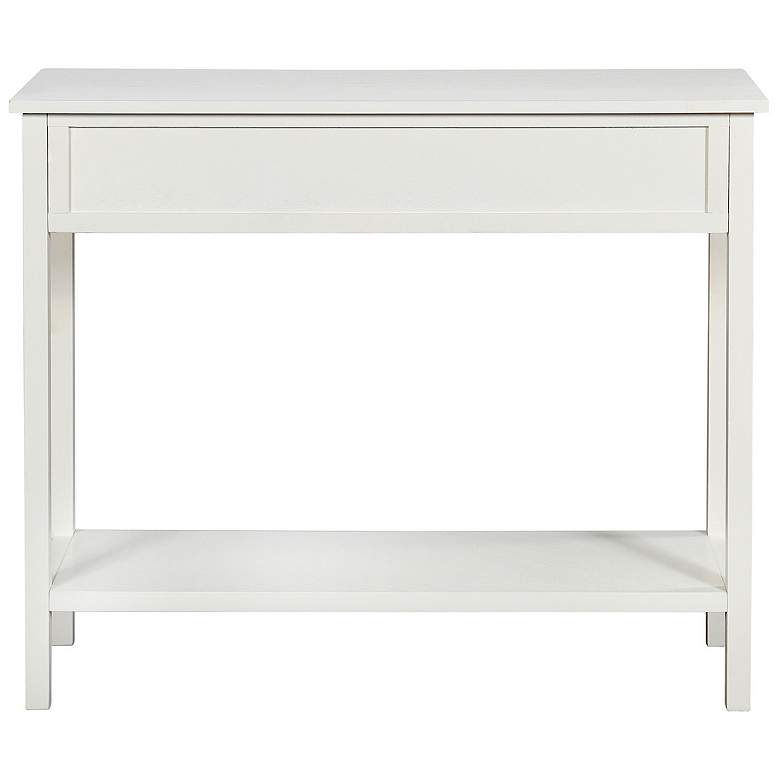 Image 5 Colleen 35.5" Wide 2 Ribbed Drawer White Console Table more views