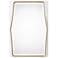 Colleen White and Gold Leaf 22" x 32 1/2" Wall Mirror
