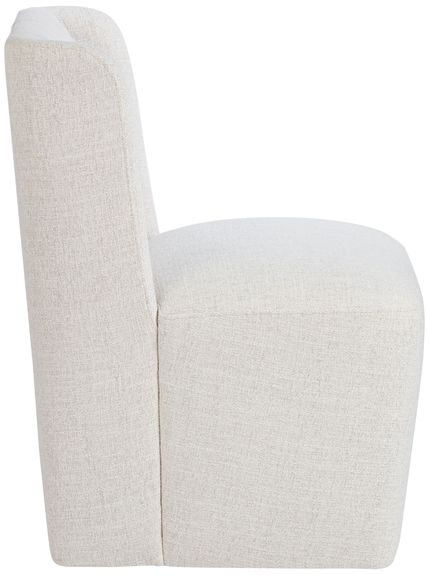 Collette Nathan Wheat Upholstered Dining Chair with Hidden Casters Set of 2
