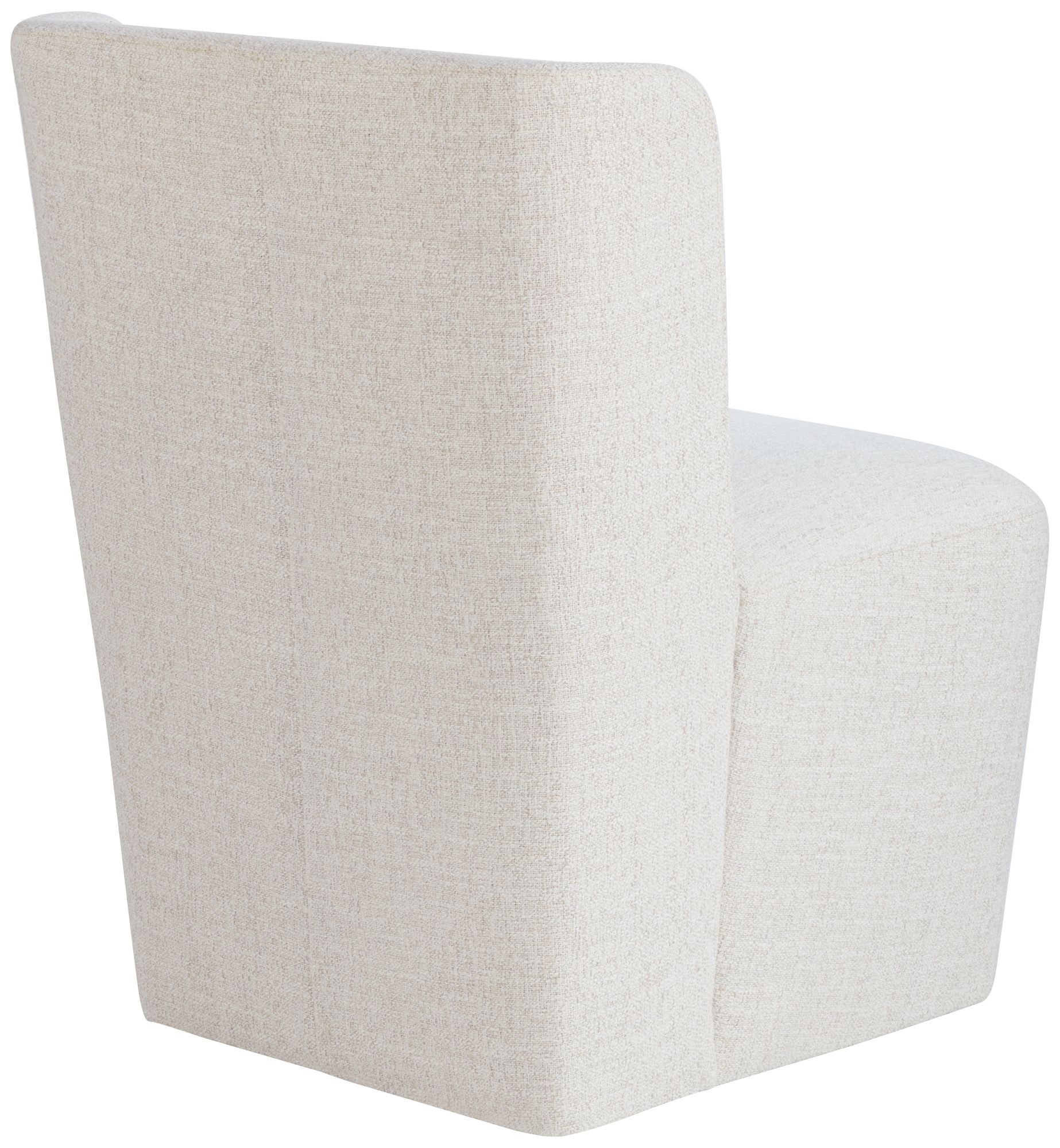 Collette Nathan Wheat Upholstered Dining Chair with Hidden Casters Set of 2