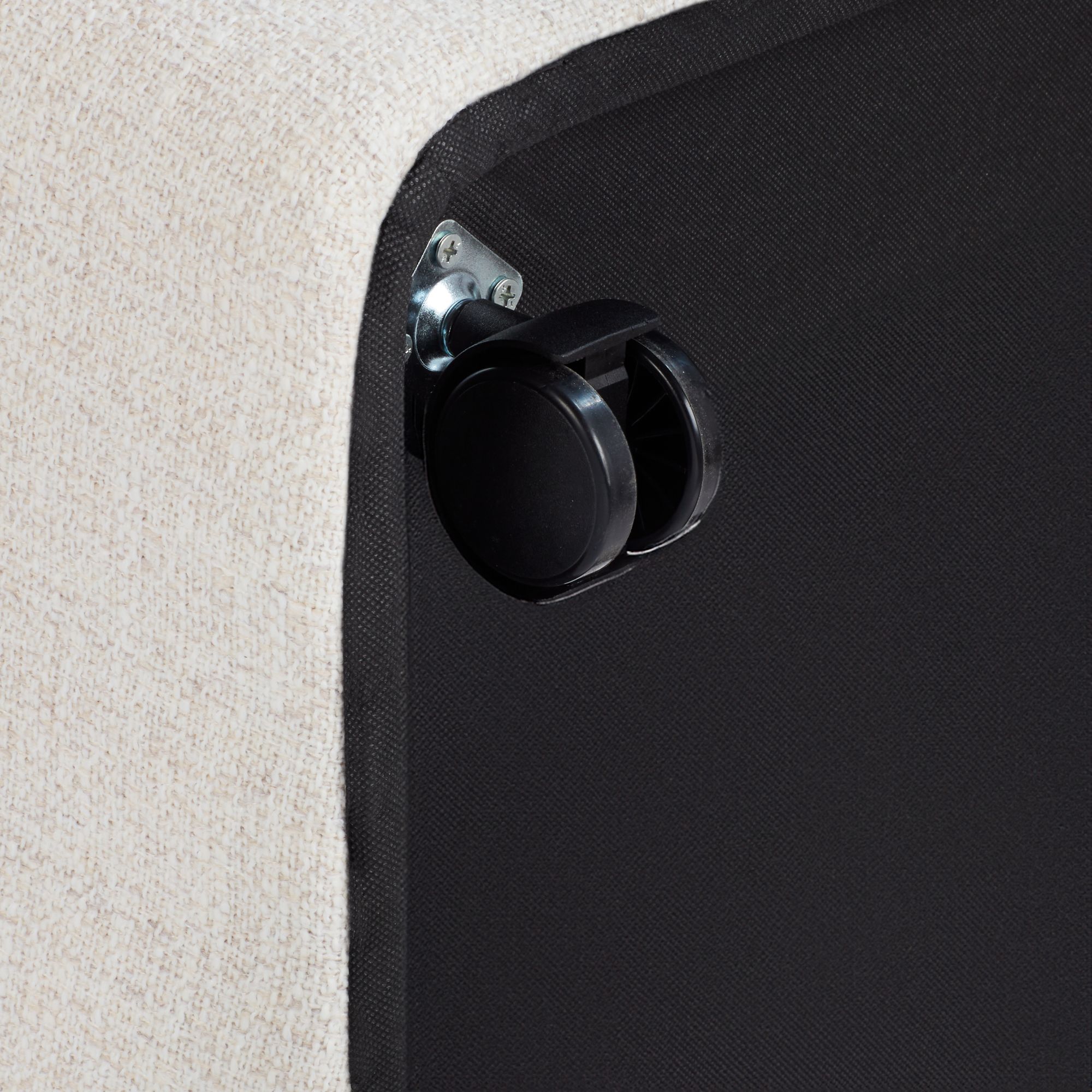 Image 6 Collette Nathan Wheat Upholstered Dining Chair with Hidden Casters Set of 4 more views