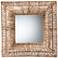 Collice Natural Brown Seagrass 23 1/4" Square Wall Mirror