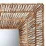 3_Collice Natural Brown Seagrass 23 1/4" Square Wall Mirror more views