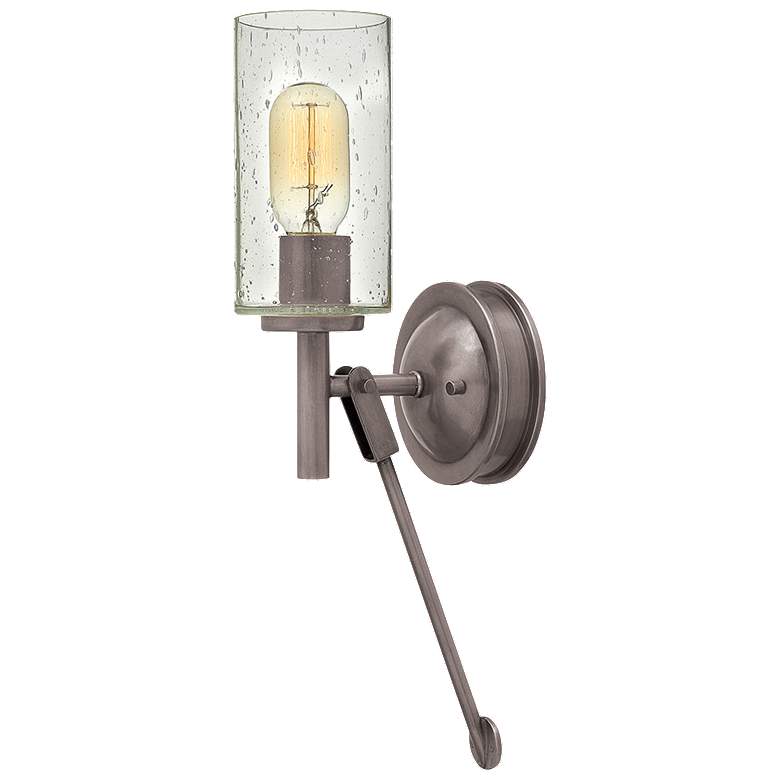 Image 1 Collier 16 3/4 inch High Nickel Wall Sconce by Hinkley Lighting
