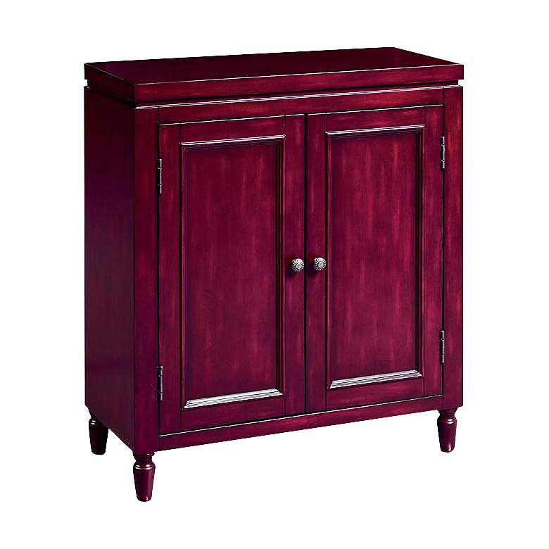 Image 1 Collier Painted Red 2-Door Bunching Chest