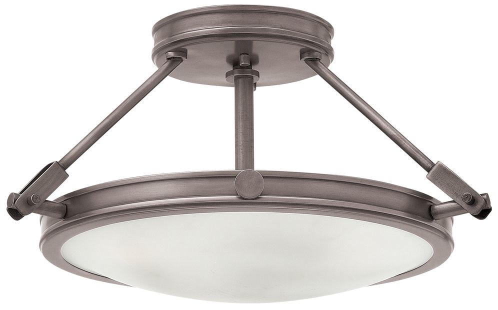 Image Collier Small Semi Flush Antique Nickel