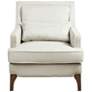 Collin Cream Fabric Accent Armchair
