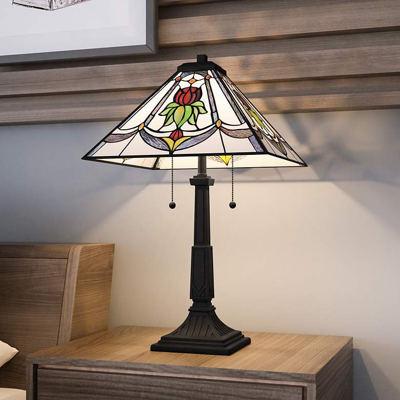 Image 1 Collingwood 2-Light Matte Black Table Lamp