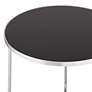 3_Collins Chrome and Black Glass Nesting Table Set of 2 more views